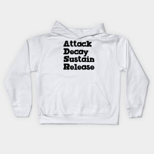 Attack Decay Sustain Release Kids Hoodie